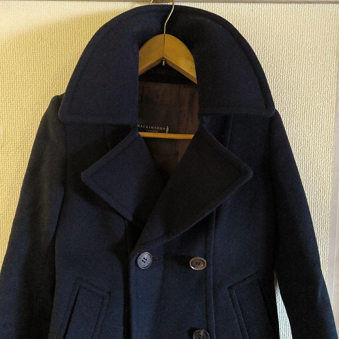 最終値下げ 極美品 マッキントッシュ ネイビー ダブルブレスト ウール