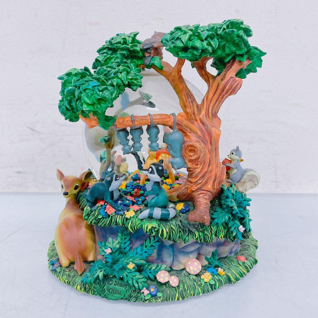 4FM80 Disney ディズニー バンビ スノードーム オルゴール 雑貨 - メルカリ