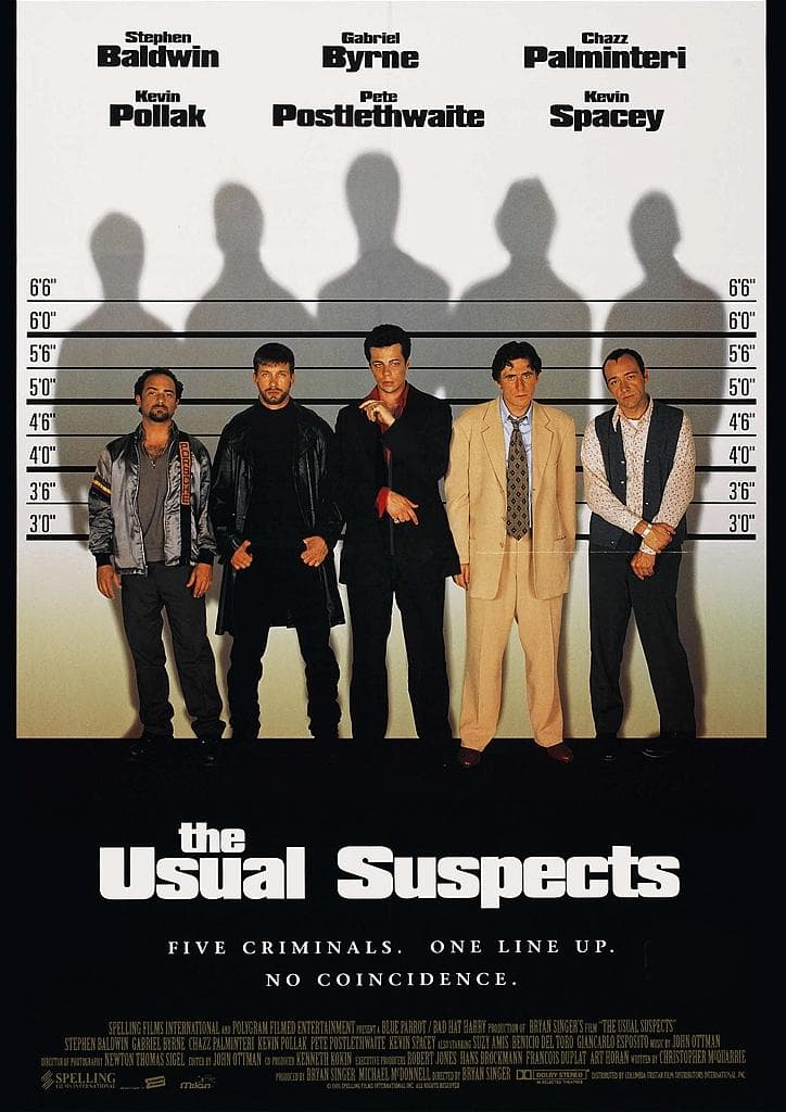 ポスター『ユージュアル・サスペクツ』（The Usual Suspects）#1