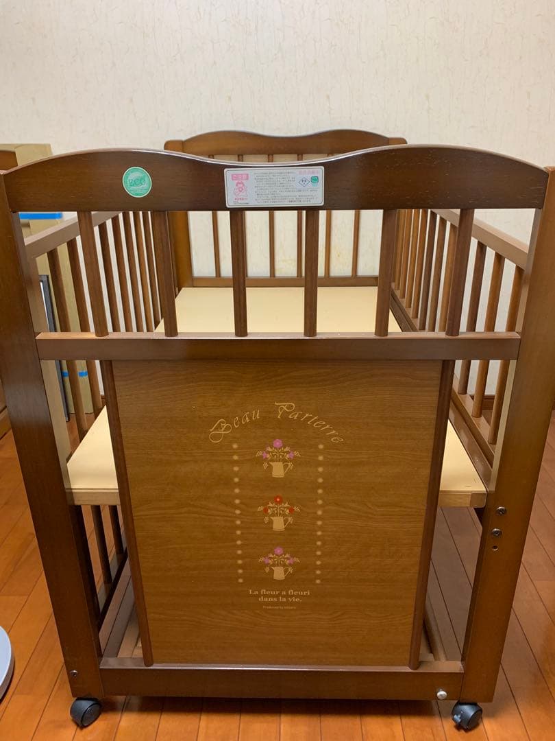 日本製 ベビーベッド サークル 収納棚 キンタロー - メルカリ