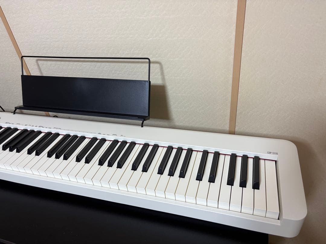 カシオ電子ピアノ CDP-S110WE (ホワイト) 88鍵盤 スリムデザイン y-kojima_4971850362609