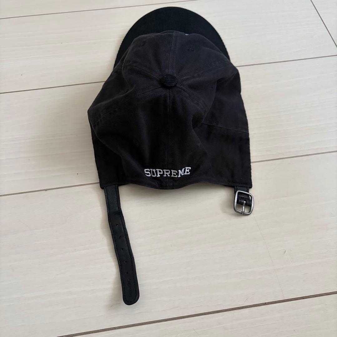 《美品》supreme キャップ　黒　2-Tone S Logo 6-Panel