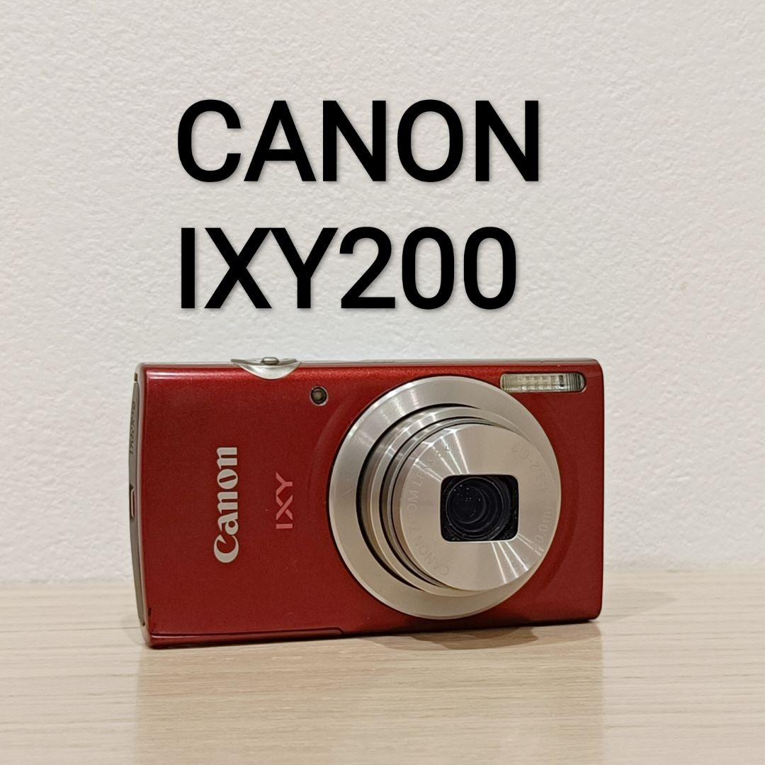 動作確認済 Canon キャノン IXY200 レッド デジカメ 充電器