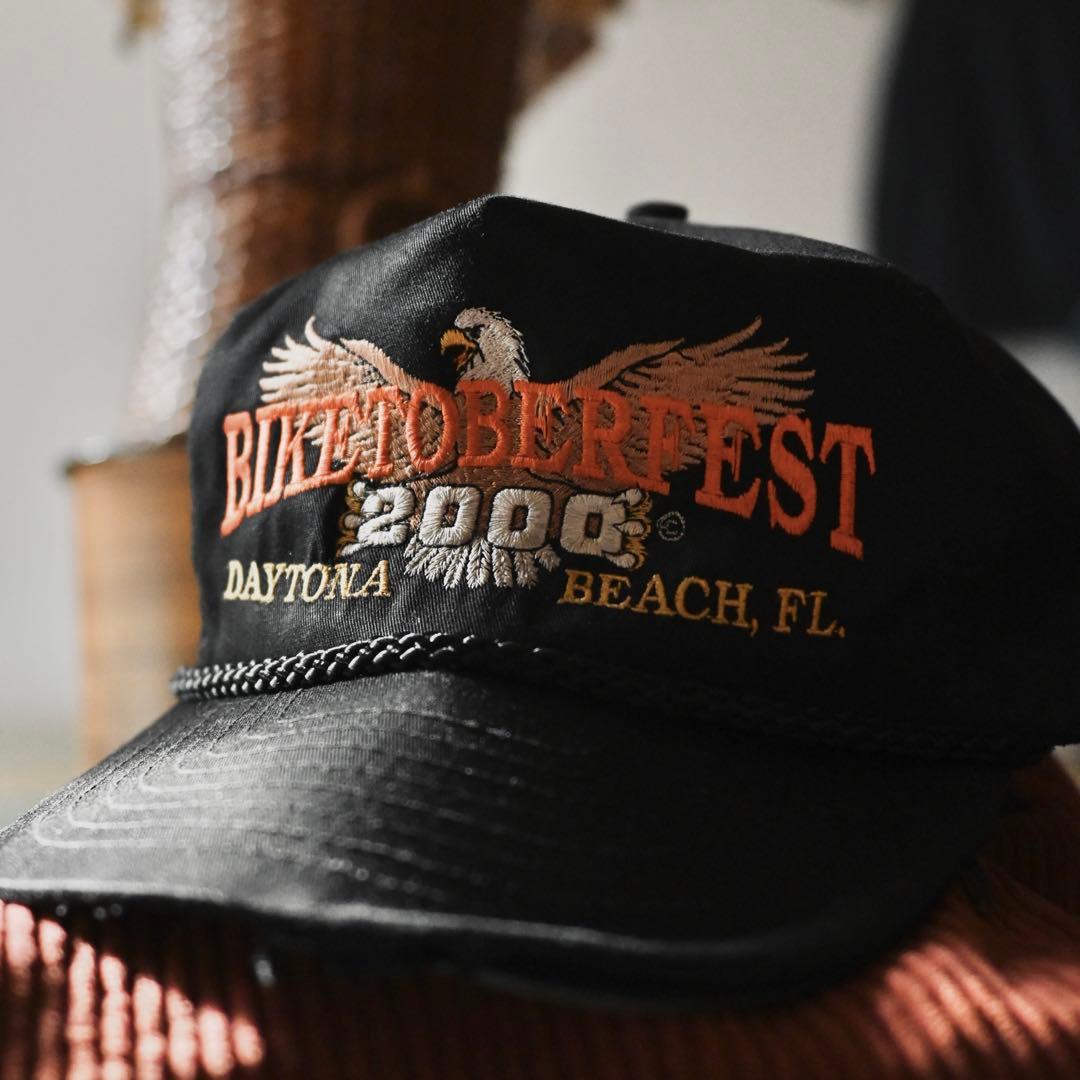 山田蓮 キャップ【USA製】【Vintage】【00s】【バイカー】【アメカジ