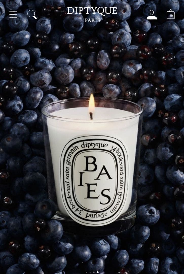 diptyque BAIES アロマキャンドル 190g　新品未開封 Baies（べ） - クラシックキャンドル | Diptyque Paris
