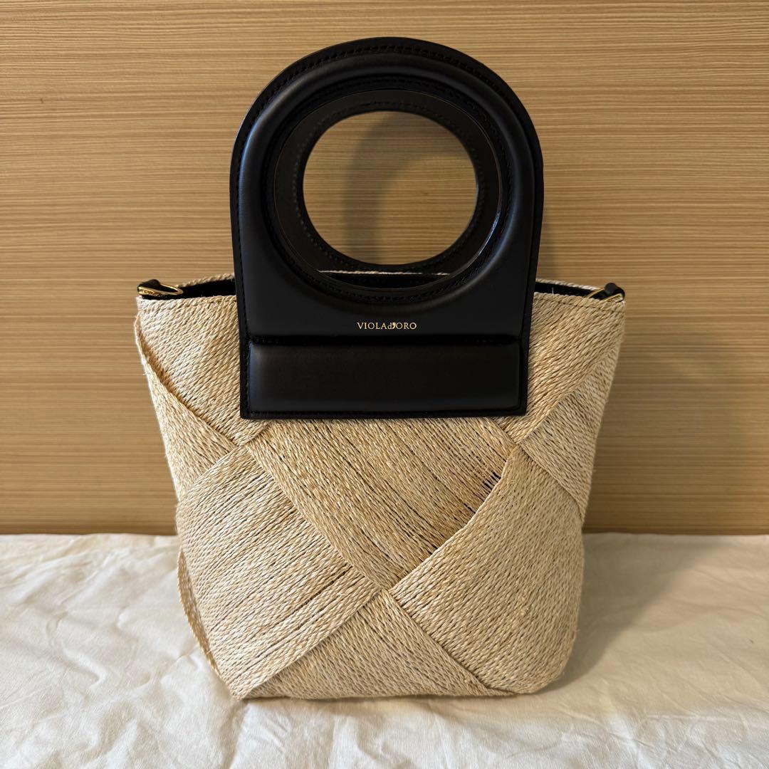 カゴバックVIOLAGIO ストローハンドバッグ 定価¥24,200 20240624170544.jpg