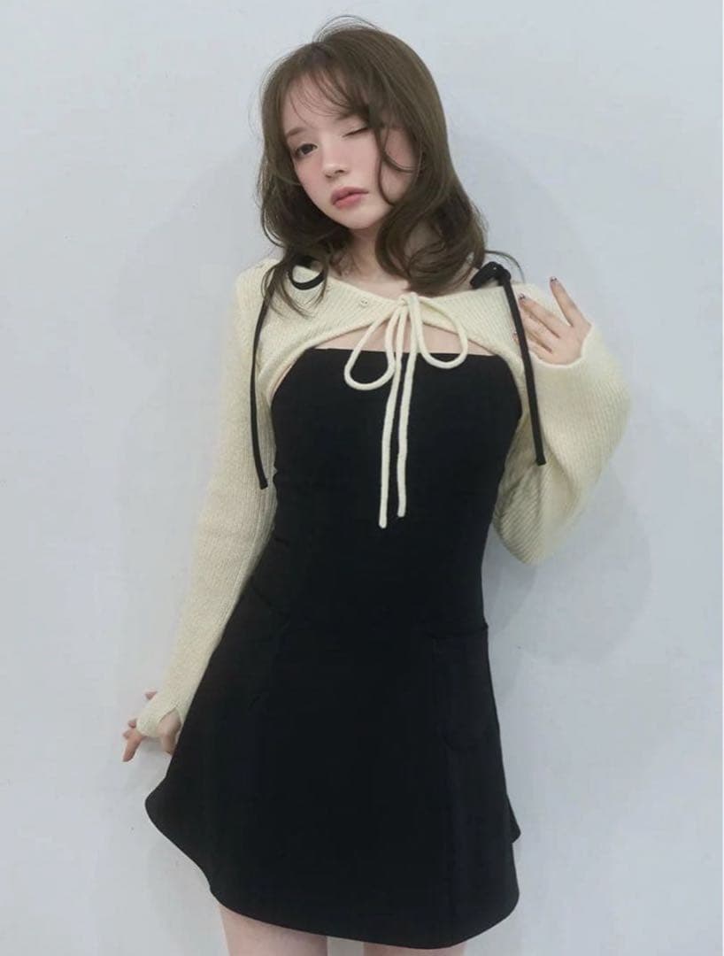 andmary Lamia knit set mini dress - メルカリ