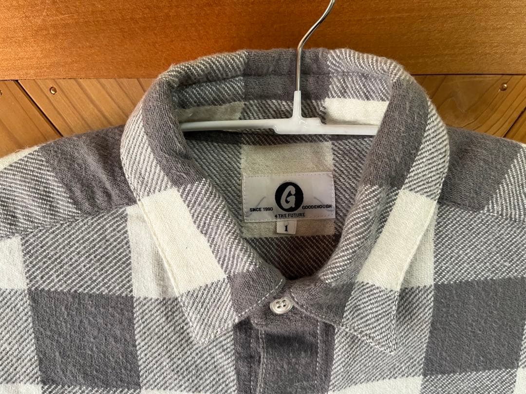 GOODENOUGH 藤原ヒロシ グッドイナフ ブロックチェック ネルシャツ A