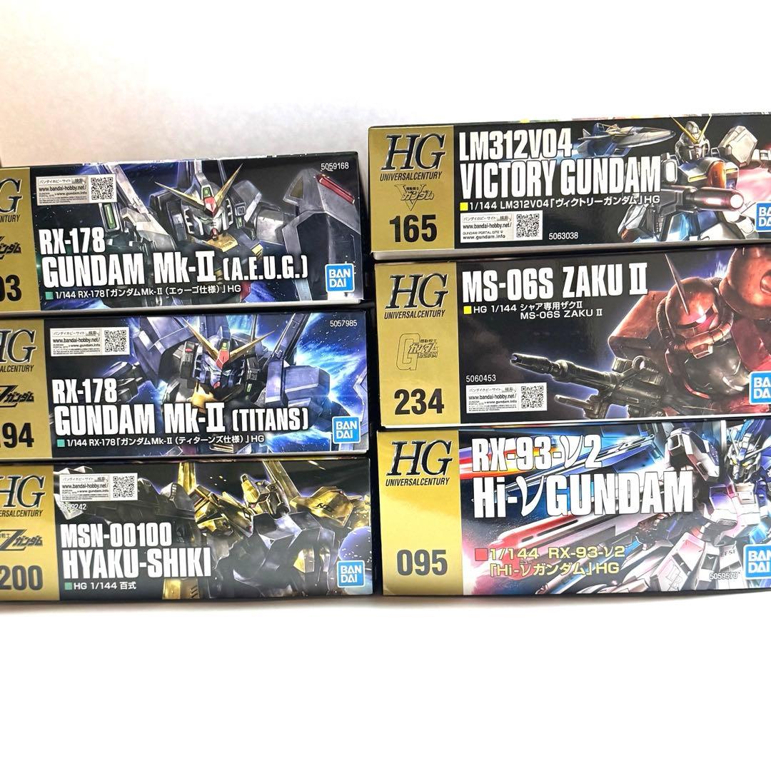 ▪️ガンプラ/HG/セット販売/まとめ売り/vガンダム/ザクⅡ/百式/ν