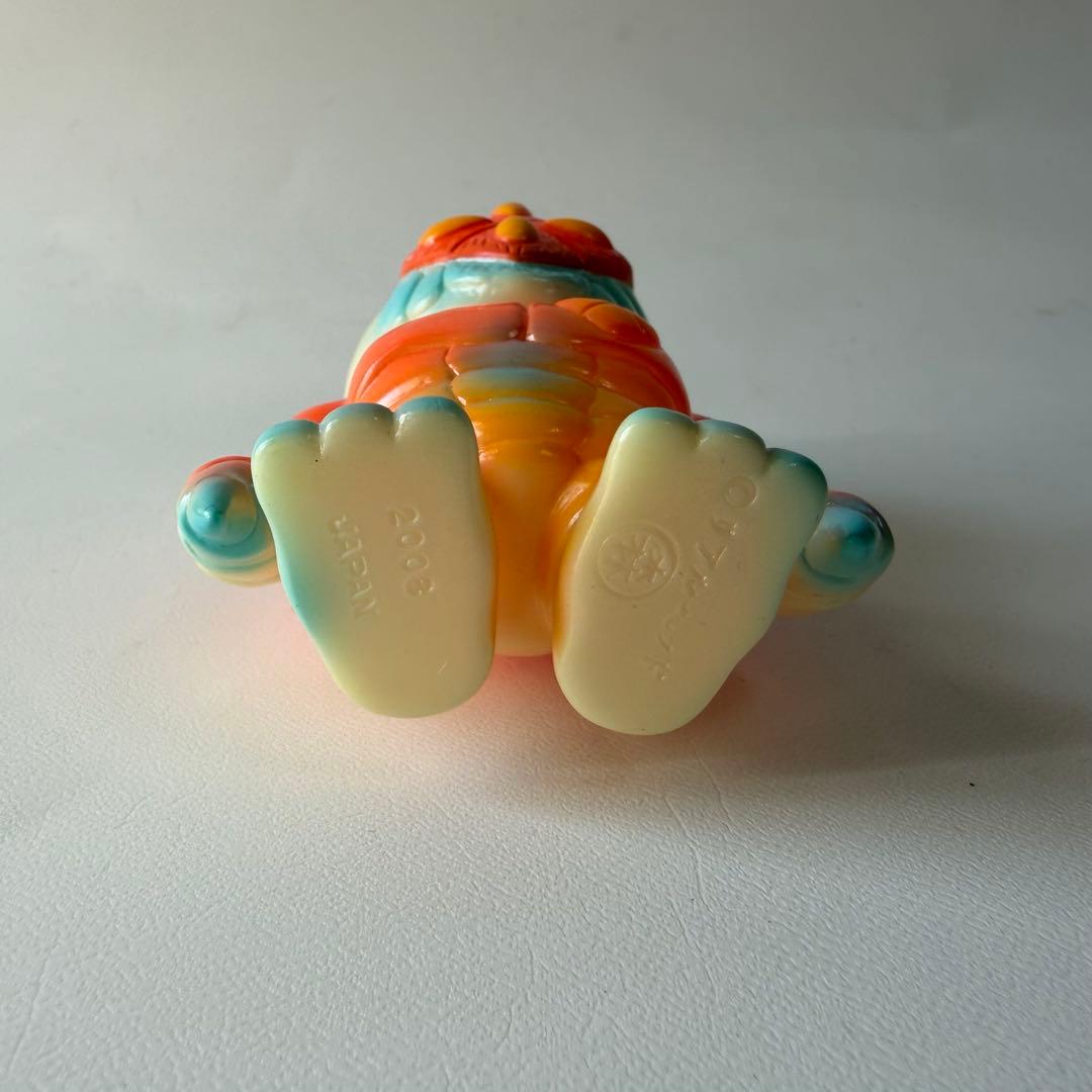 リアルヘッド ジンジャーR ミニ ソフビ フィギュア オレンジ 水色