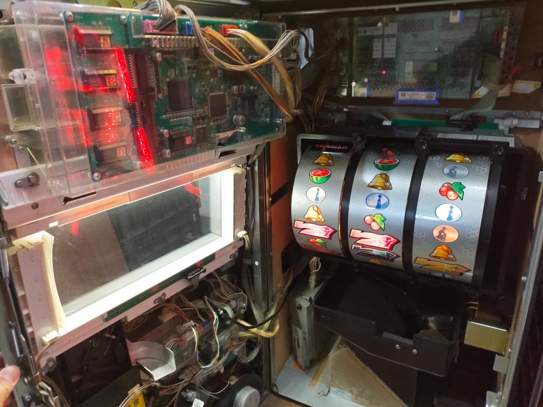 パチスロ実機 エヴァンゲリオン 約束の時 5号機 コイン不要機・ボリューム