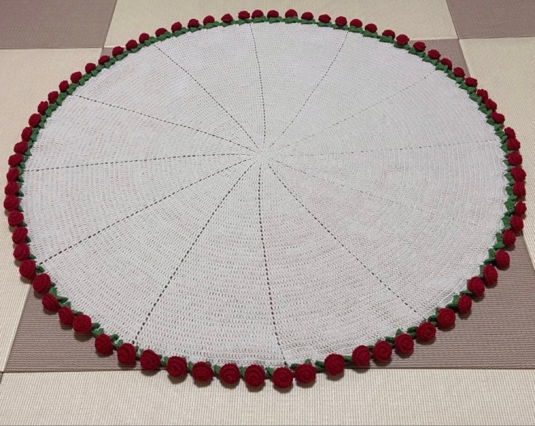 バラの花束ブランケット，直径1.03メートル75 本のバラの花。ストール