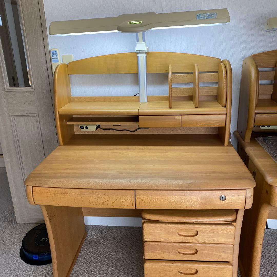 ナチュラルウッド 学習机 - メルカリ