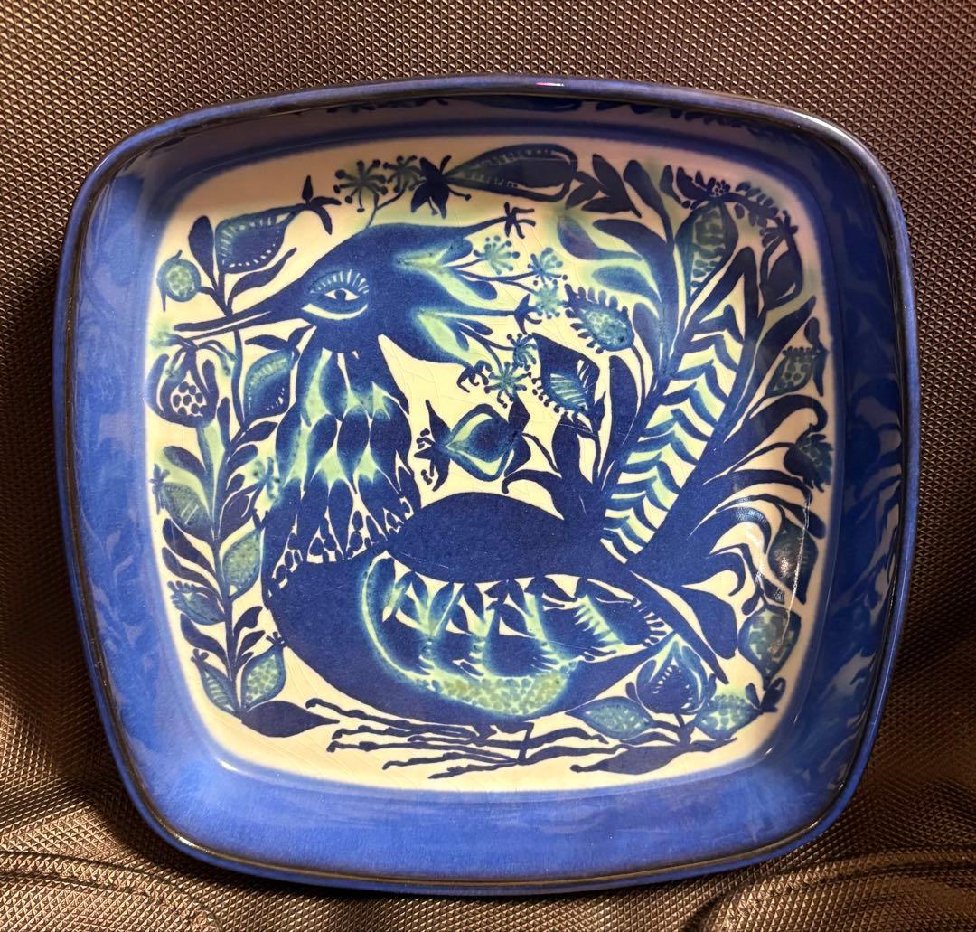 ロイヤルコペンハーゲン デッドストックテネラ　鳥　角皿　食器 ロイヤルコペンハーゲン ビンテージプレート テネラ 北欧雑貨 通販