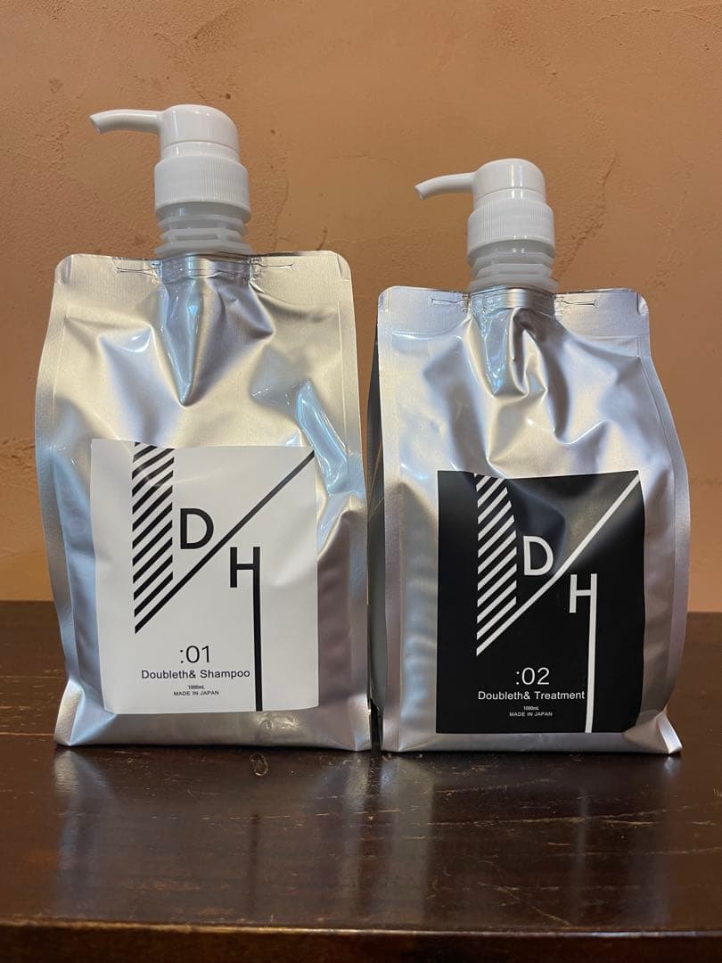 ダブレスシャンプートリートメントレフィル1ℓセット ダブレス シャンプー トリートメント 1000詰め替え ポンプ付き 各1|2点