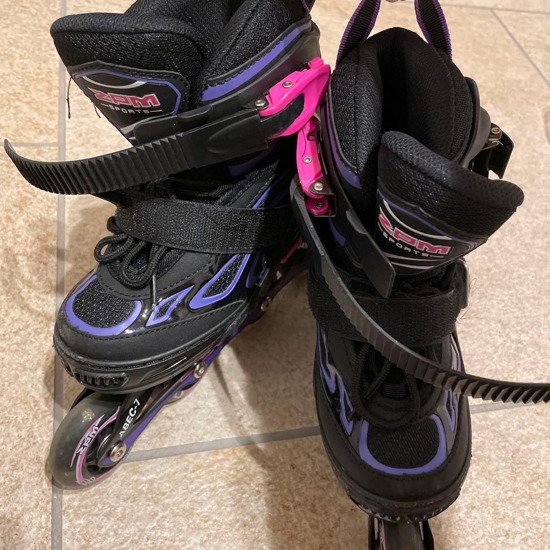 ZPM インラインスケート19.5〜21.5cm ブラック - メルカリ