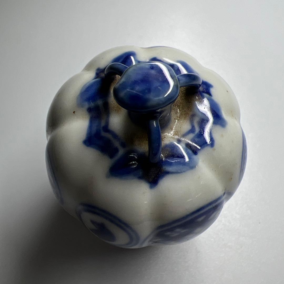 中国古玩 五良大甫呉祥瑞造 丸紋香合 木箱付 高さ約6㎝ 東Y8-0109☆2F