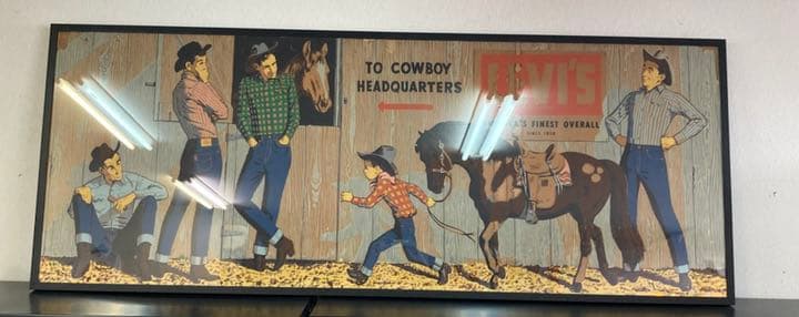 ヴィンテージ 1950 LEVI'S リーバイス 紙製 バナー 501XX - メルカリ