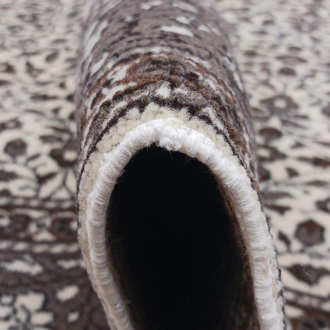 Y3881-1 トルコ カイセリ絨毯 ウール×コットン 手織り 大判