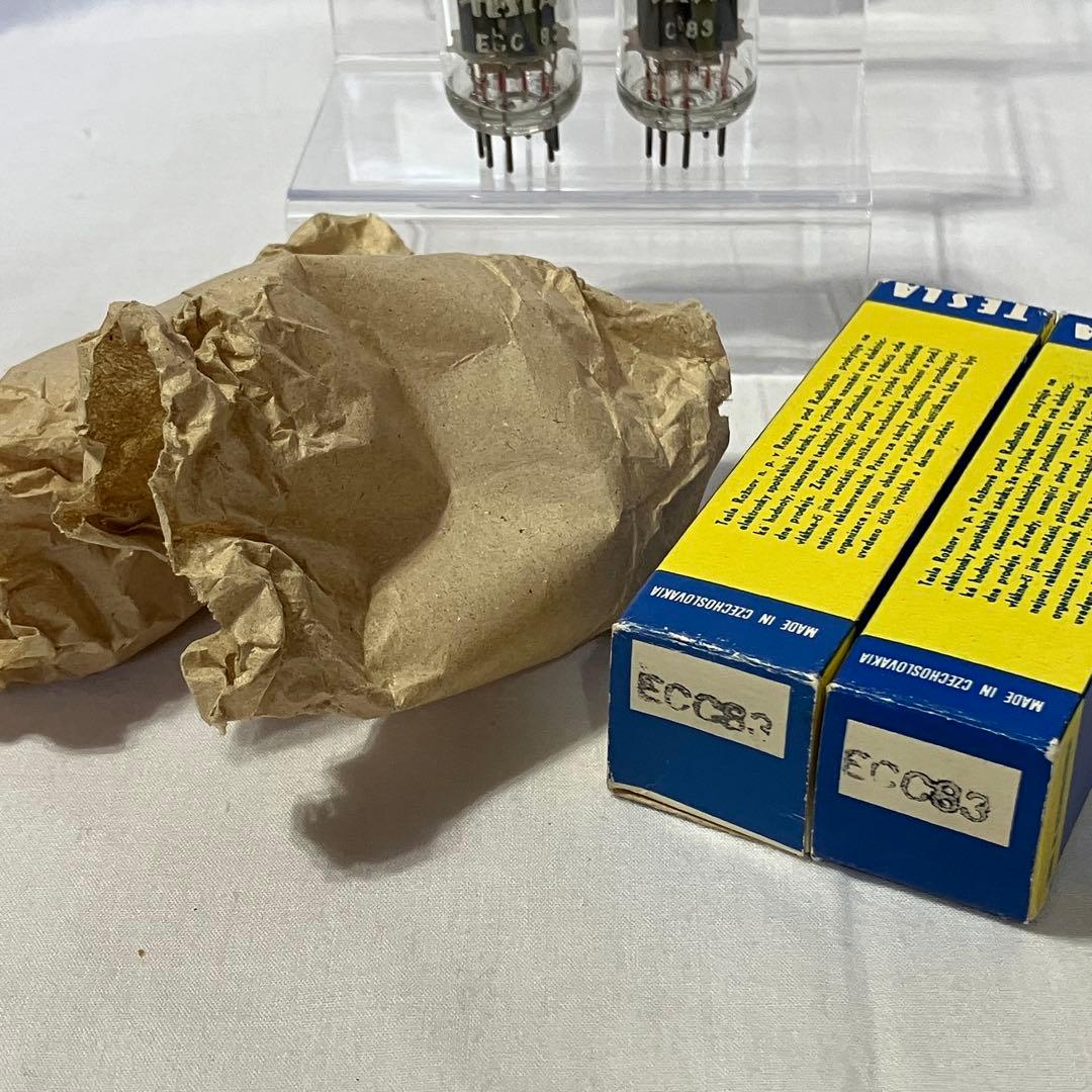 TESLA ECC83 NOS 真空管 旧チェコスロバキア製 2本セット -2