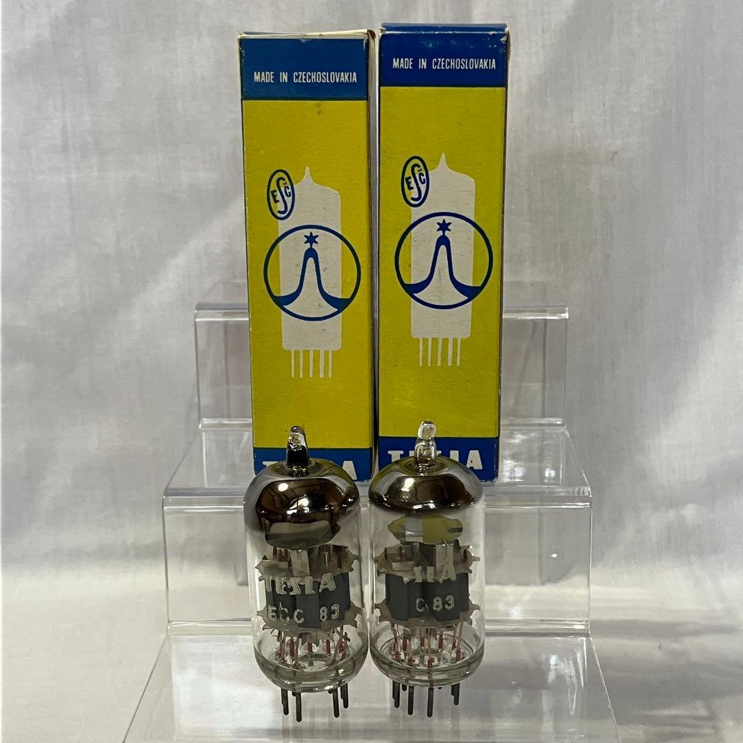 TESLA ECC83 NOS 真空管 旧チェコスロバキア製 2本セット -2
