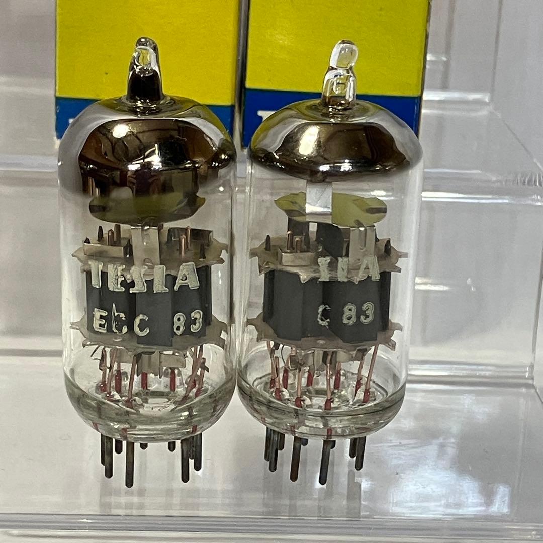 TESLA ECC83 NOS 真空管 旧チェコスロバキア製 2本セット -2