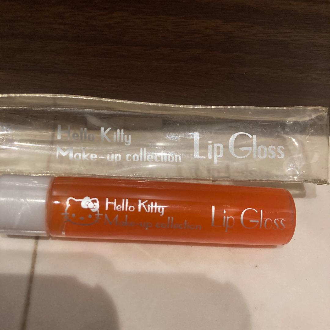 レトロ《2002年 ハローキティ リップグロス》当時物 コスメ☆オレンジ