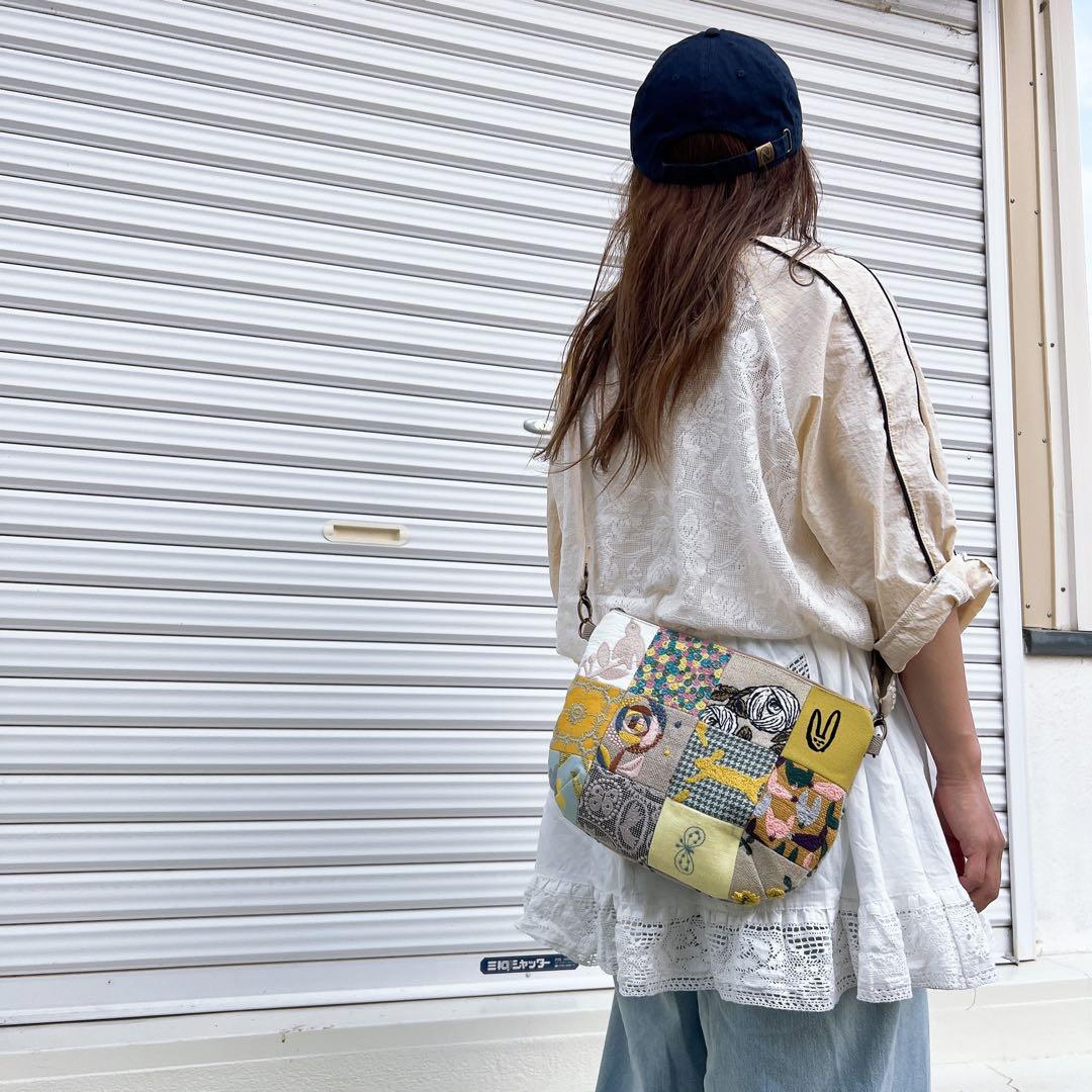 ミナペルホネン ハンドメイド ショルダーバッグ サコッシュ バッグ ポーチ