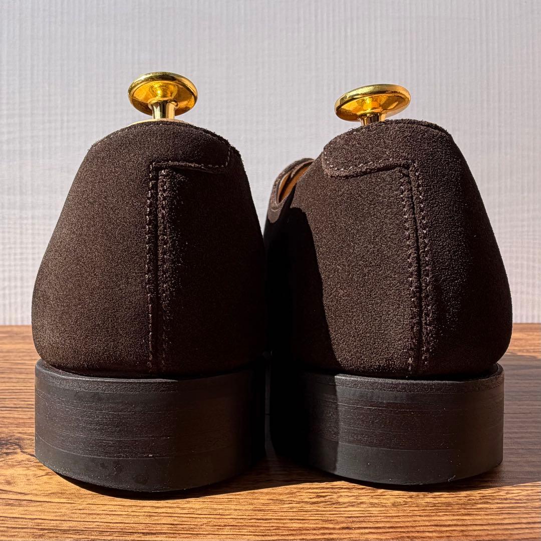 【極美品】ユニオンインペリアル ストレートチップ 25.5cm 濃茶 スエード