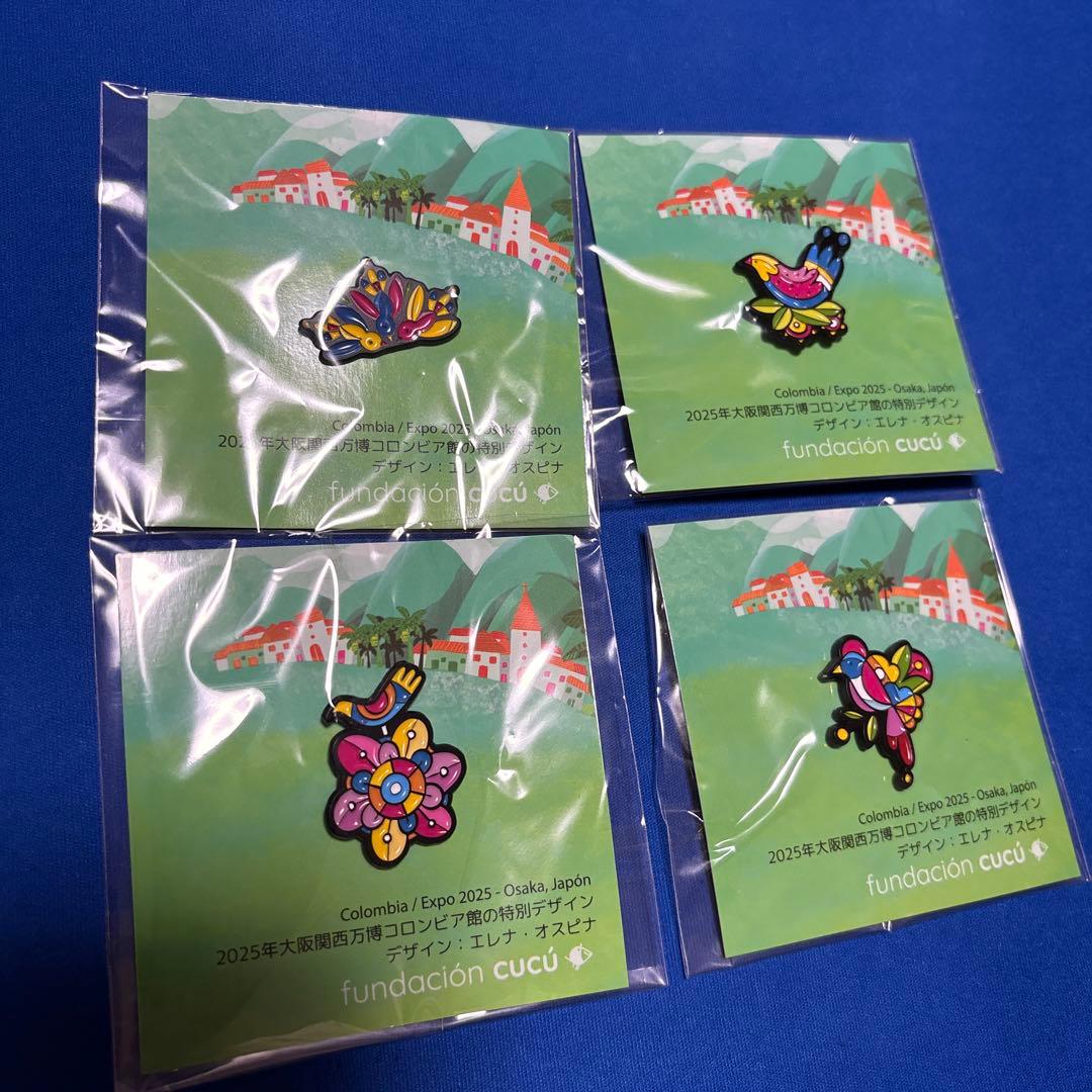 ピン ピンバッジ ピンズ 大阪 万博 パビリオン コロンビア 鳥 エレナ