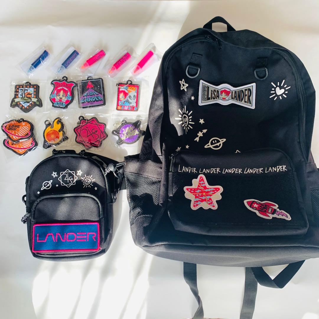 LiSA LANDER リュック　ミニバッグ　ワッペン8種セット　おまけ付き LiSA LANDER リュック ミニバッグ ワッペン8種セット おまけ付き