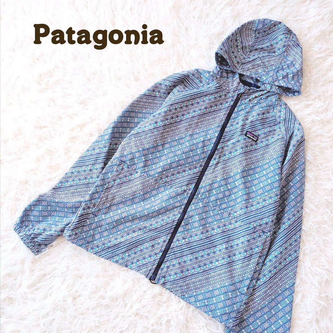 美品 パタゴニアꕤナイロンジャケット レディース キッズXXL フード