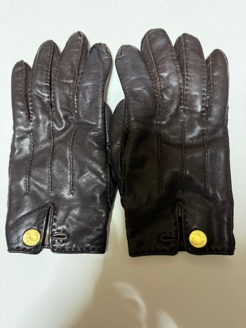 エルメス　レザー　手袋　革手袋 楽天市場】HERMES エルメス Hロゴ グローブ 革手袋 レザー ブラック 黒