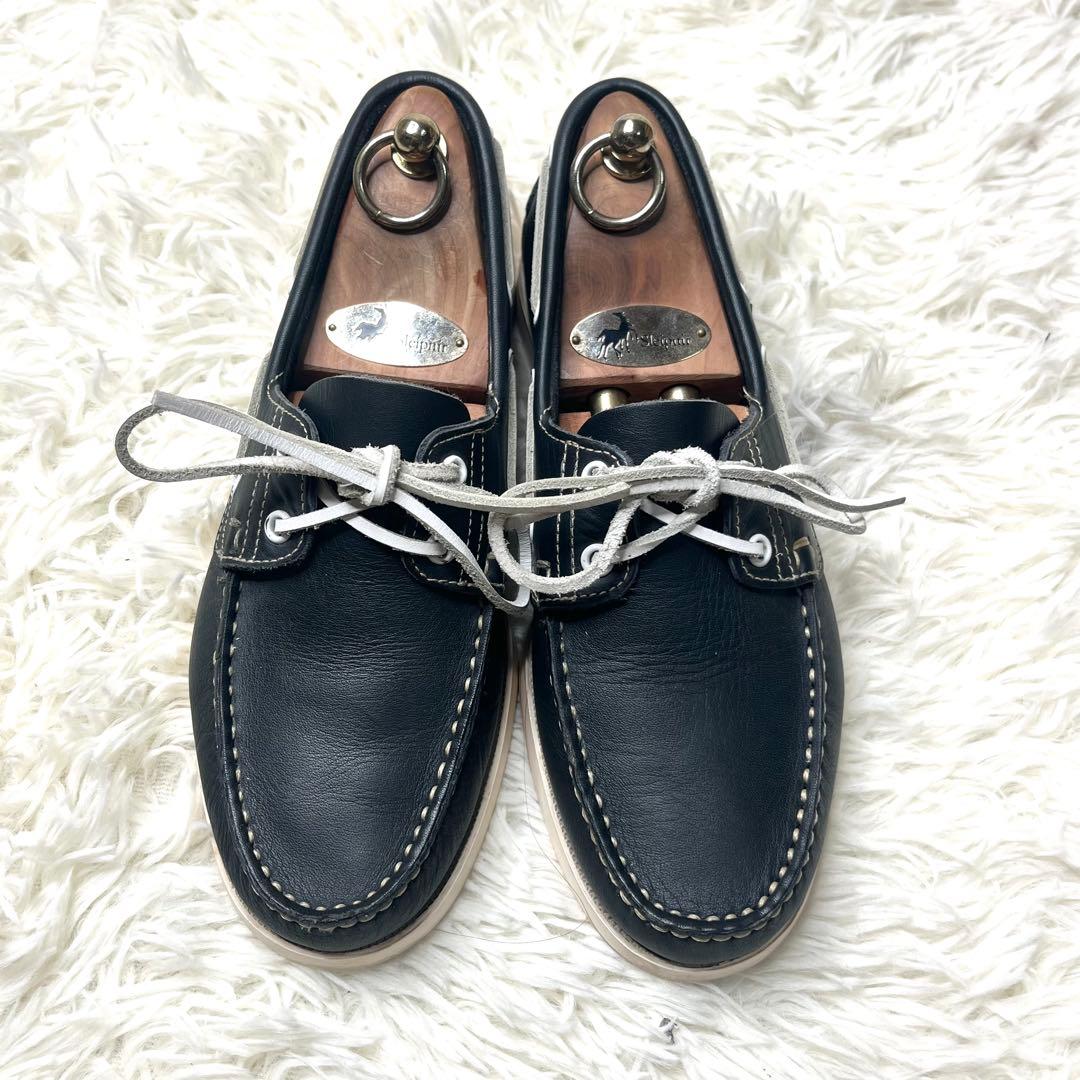 【美品】 パラブーツ デッキシューズ BARTH ネイビー 25.5cm