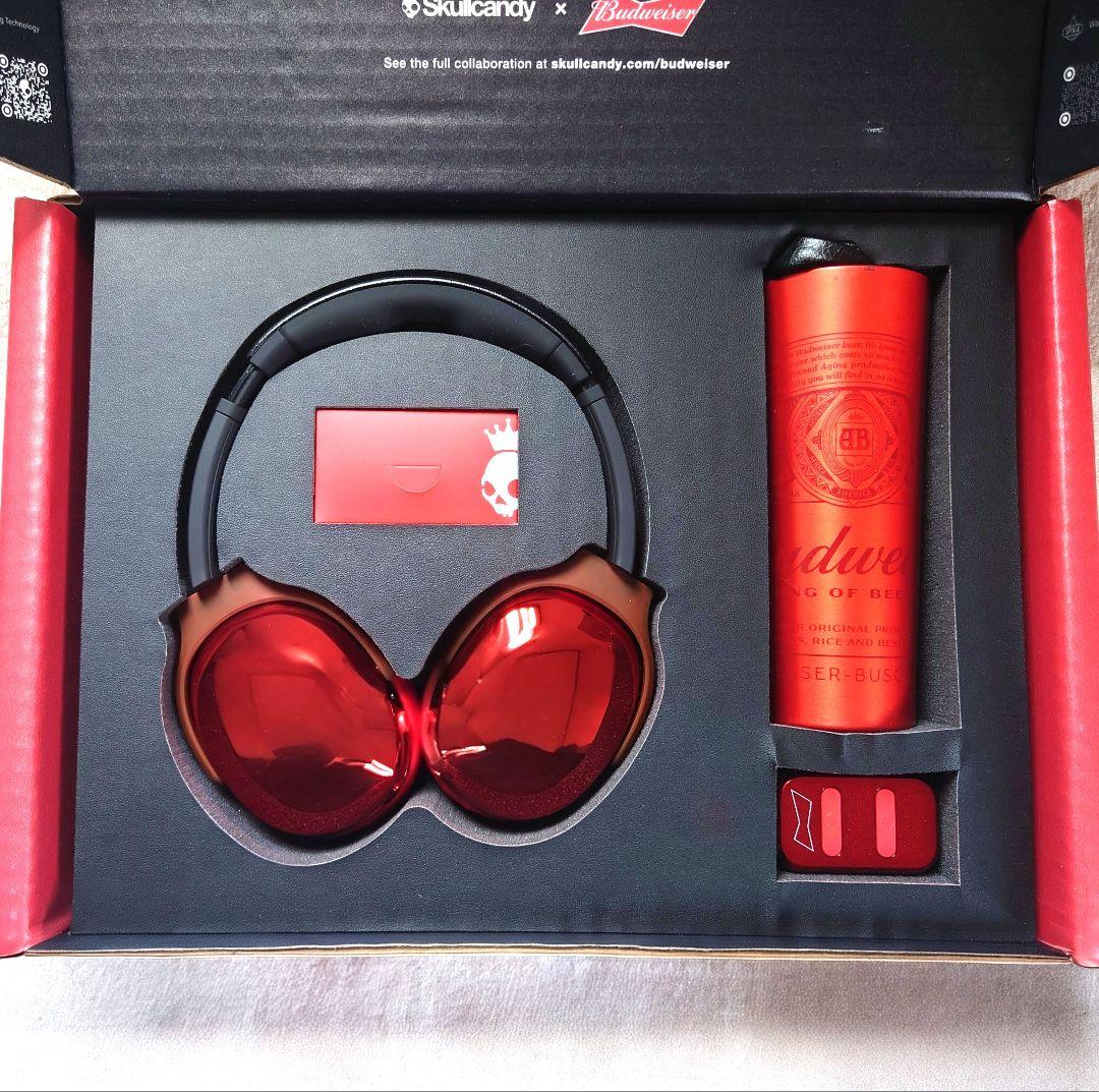 特別盤】Skullcandy Budweiser Limited Edition Skullcandy x Budweiser Crusher Evo Wireless Headphones and Dime