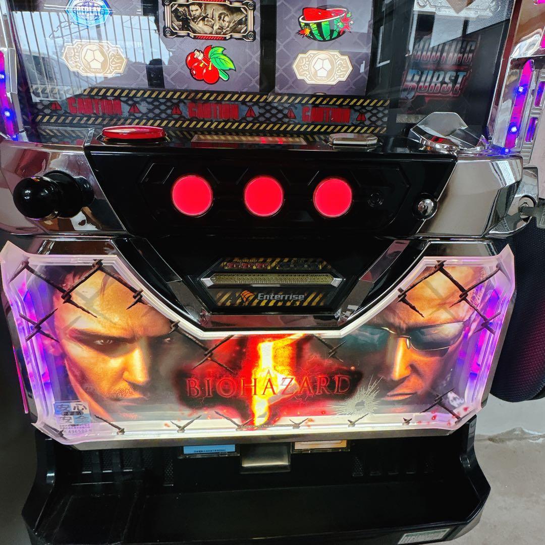 スロット 実機 バイオハザード5Z ハンタープライズ コイン不要機