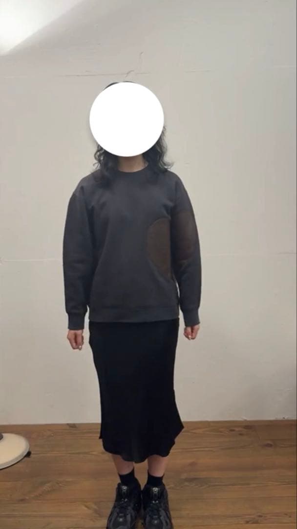 NKNIT pattern pullover sweat L.GRAY 130