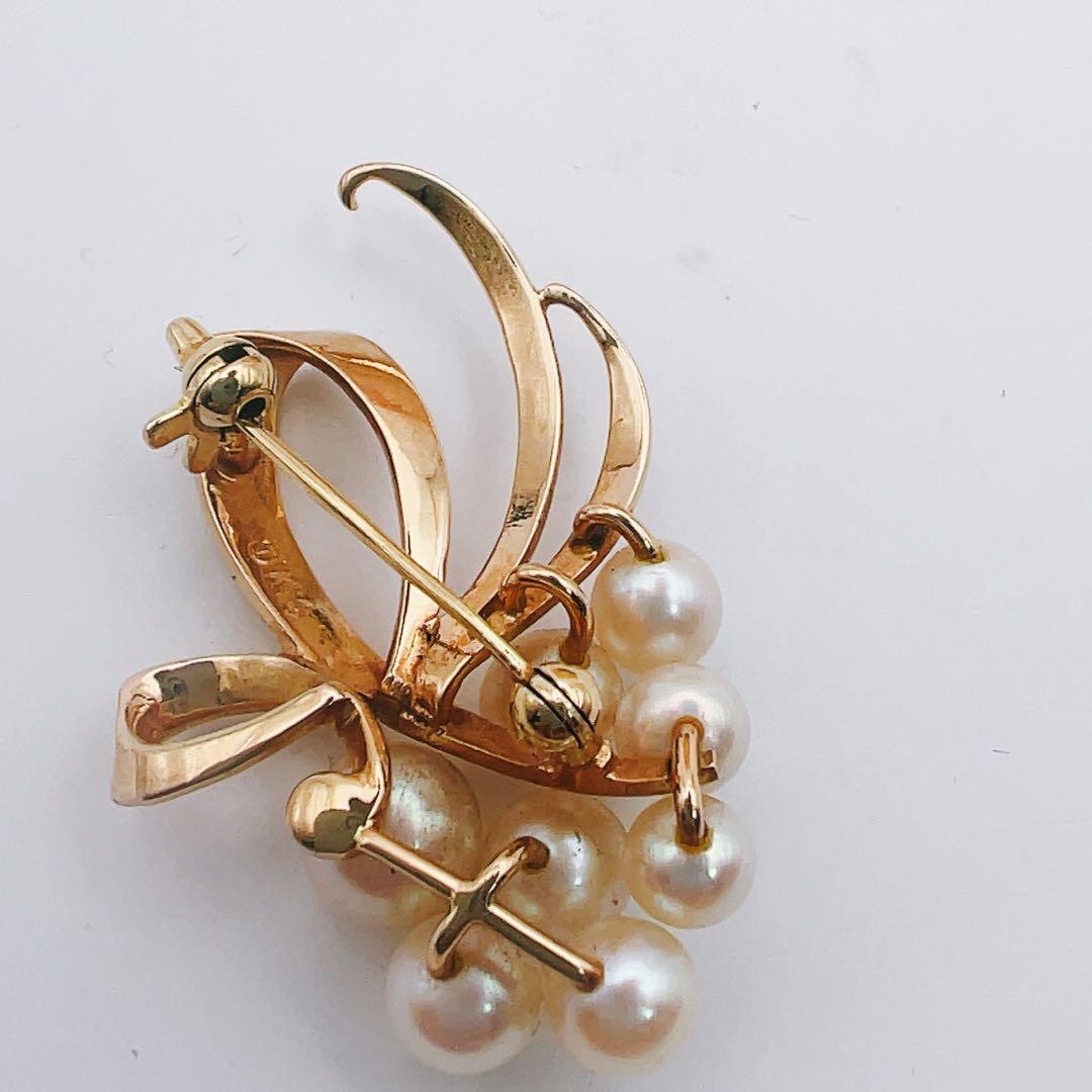 ○田崎真珠 ブローチk14 - メルカリ