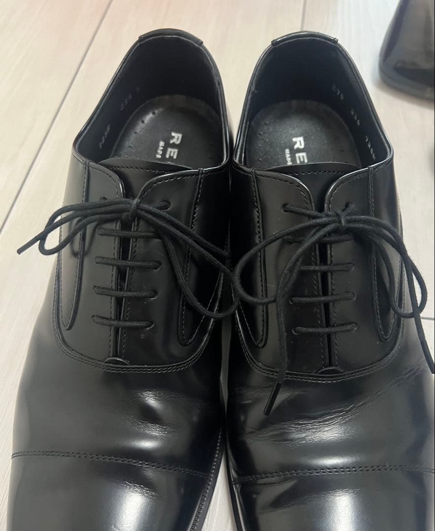 REGAL 725R AL ブラック 紳士靴 ストレートチップ 25.5cm 黒