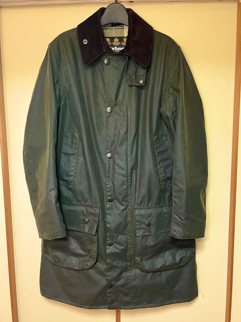 バブアー 英国製 Barbour Border SL 34サイズ スリムフィット SAGE