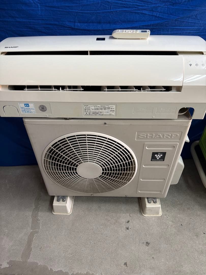 取付込☆SHARP AY-Z22-W エアコン 6畳用 プラズマクラスター 中古 プラズマクラスター エアコン おもに6畳 シャープ DHシリーズ 2024年