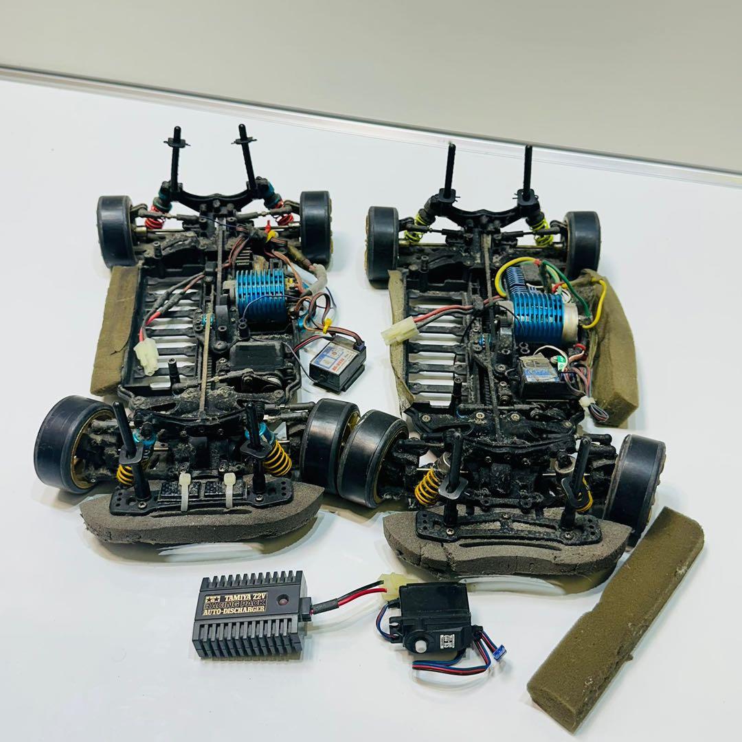 ラジコンカー シャーシ 2台セット 現状渡し ベルトドライブ4WDのツーリングRCカーシャーシ登場？ タミヤが謎に包