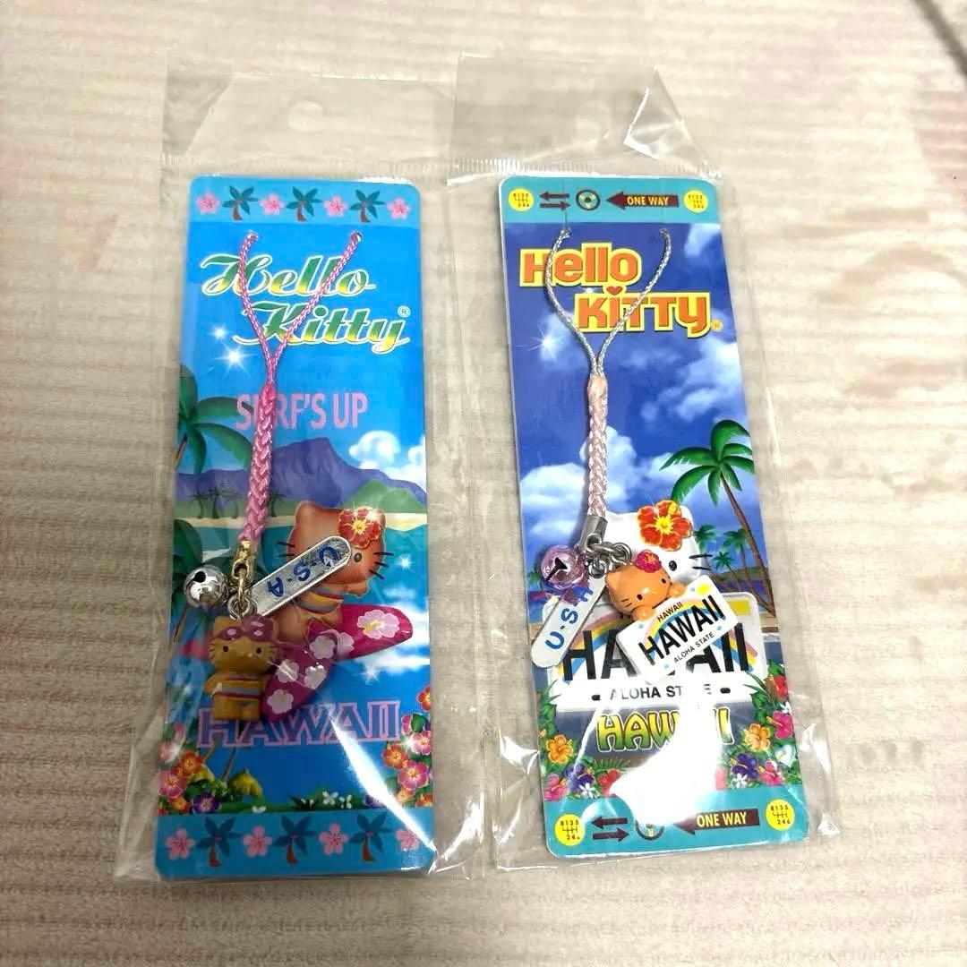 日焼けキティ ハローキティ ハワイ限定ストラップ 2個