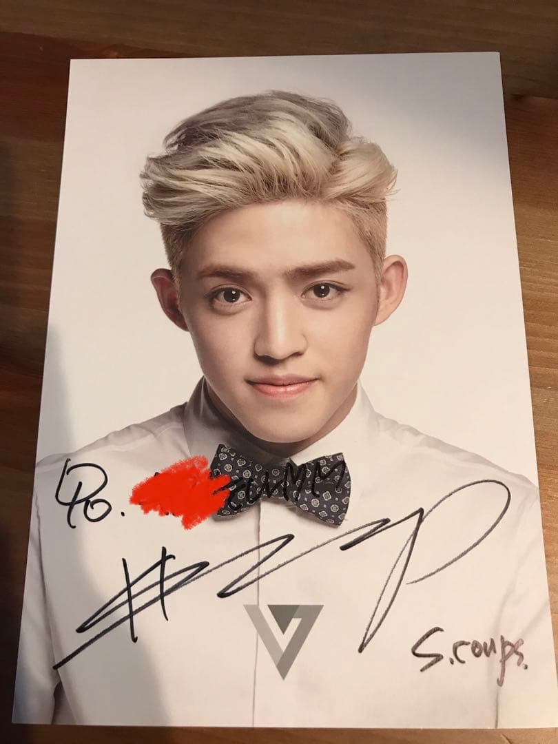 エスクプス スンチョル 直筆サイン・絵 3枚 ポストイット SEVENTEEN