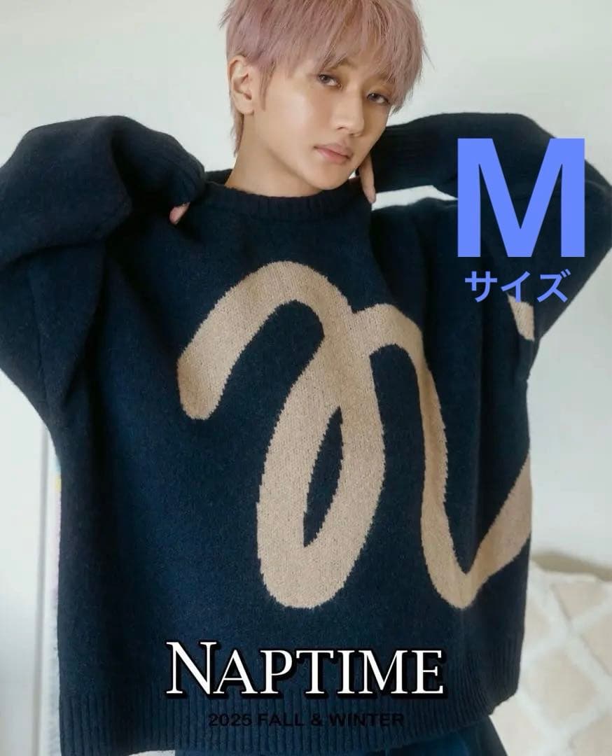 Naptime FW25 ニットプルオーバー NAVY Mサイズ Nissy - メルカリ