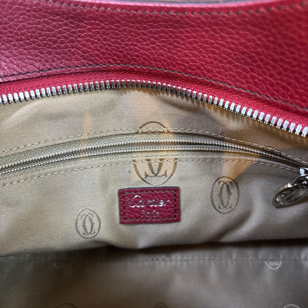 新品未使用 美品Cartier【カルティエ】マルチェロ ハンドバッグ 赤