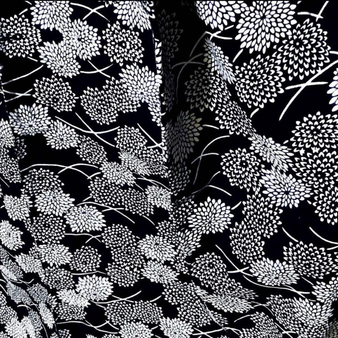 ご提案価格にてご案内です 浴衣 本染め 大菊 露芝 レトロモダン