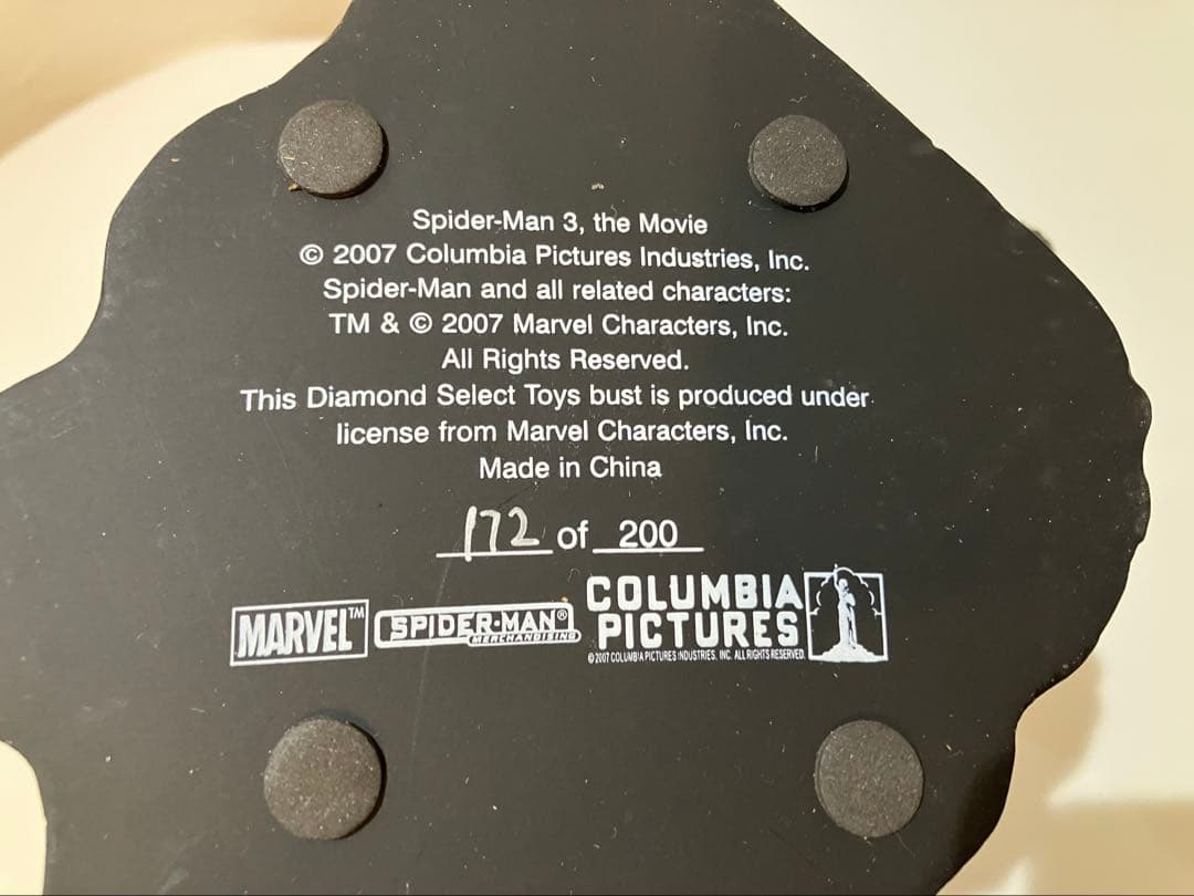 スパイダーマン3 ヴェノム ミニバスト フィギュア 200体限定 美中古品