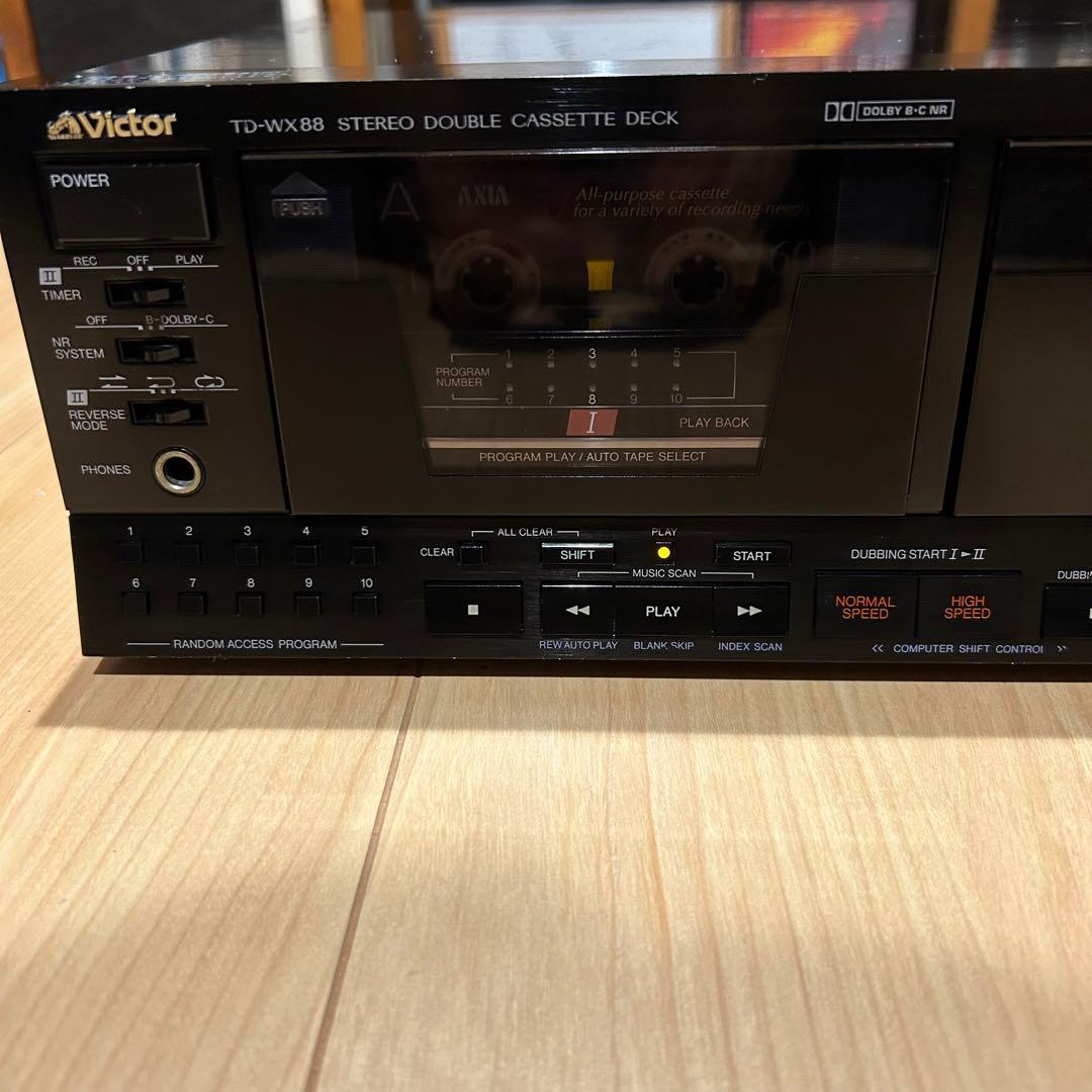 Victor ビクター TD-WX88 ダブルカセットデッキ 動作品 - メルカリ