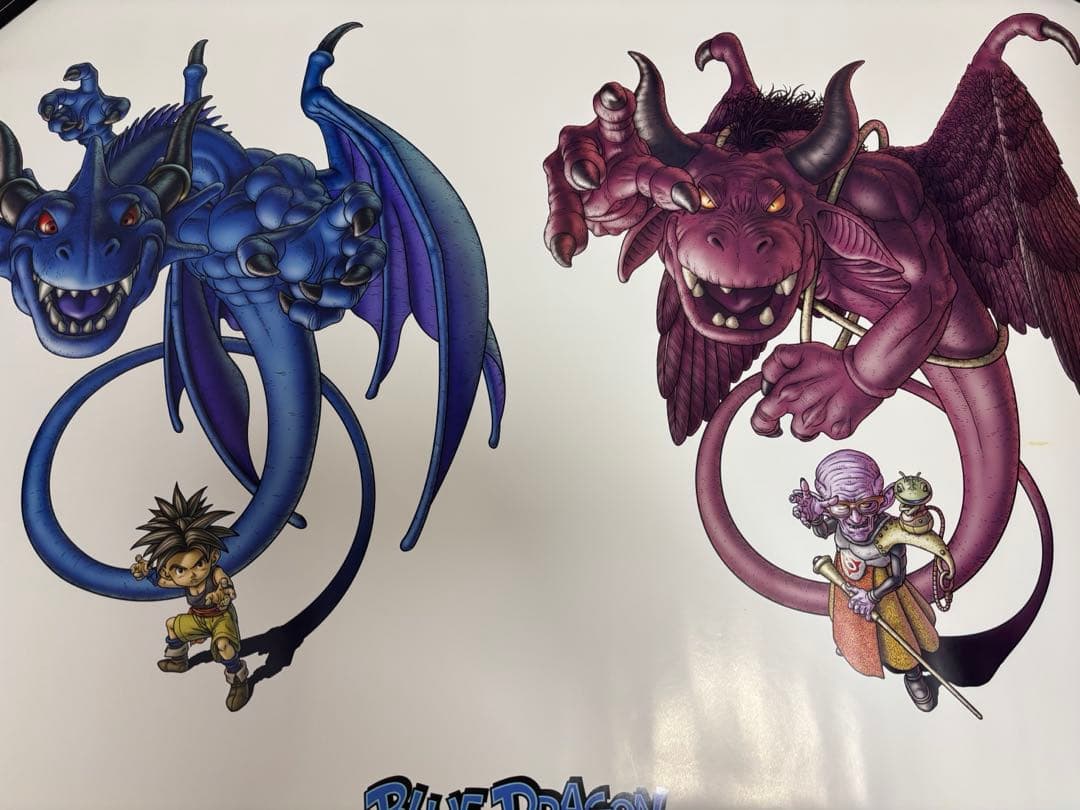 超希少】【特大B1】Xbox360 ブルードラゴン 店頭ポスター （鳥山明